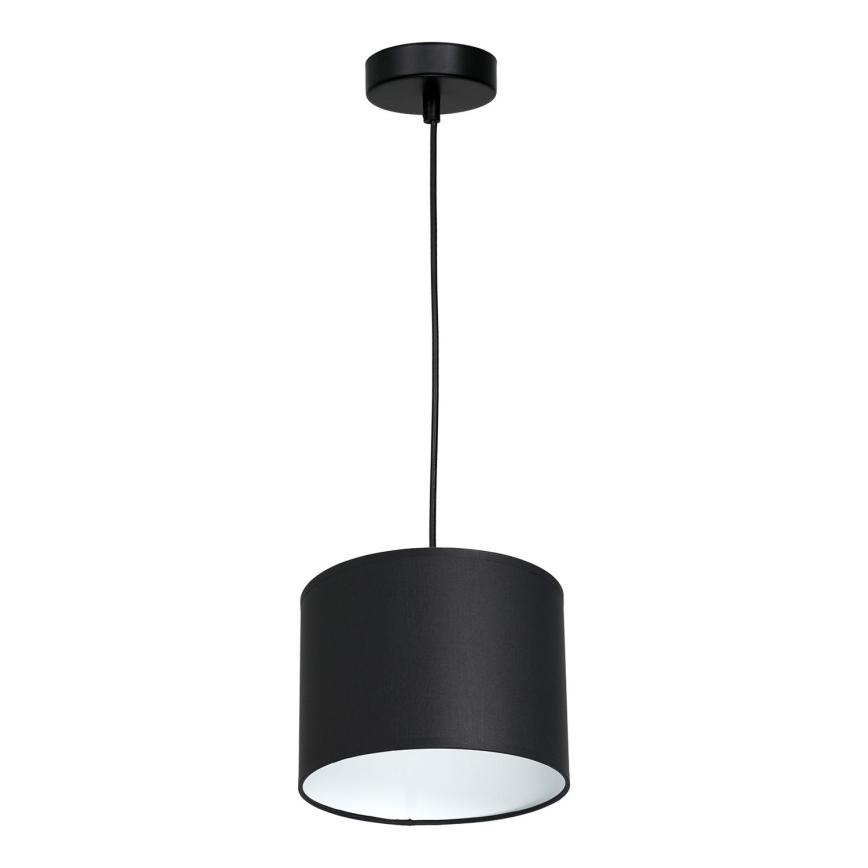 Hanglamp aan een koord ARDEN 1xE27/60W/230V diameter 18 cm zwart/wit