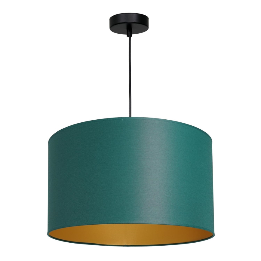 Hanglamp aan een koord ARDEN 1xE27/60W/230V diameter 40 cm groen/gouden