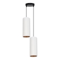 Hanglamp aan een koord AVALO 2xE27/60W/230V diameter 20 cm wit