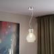 Hanglamp aan een koord BELLO 1xE27/40W/230V diameter 21 cm doorzichtig
