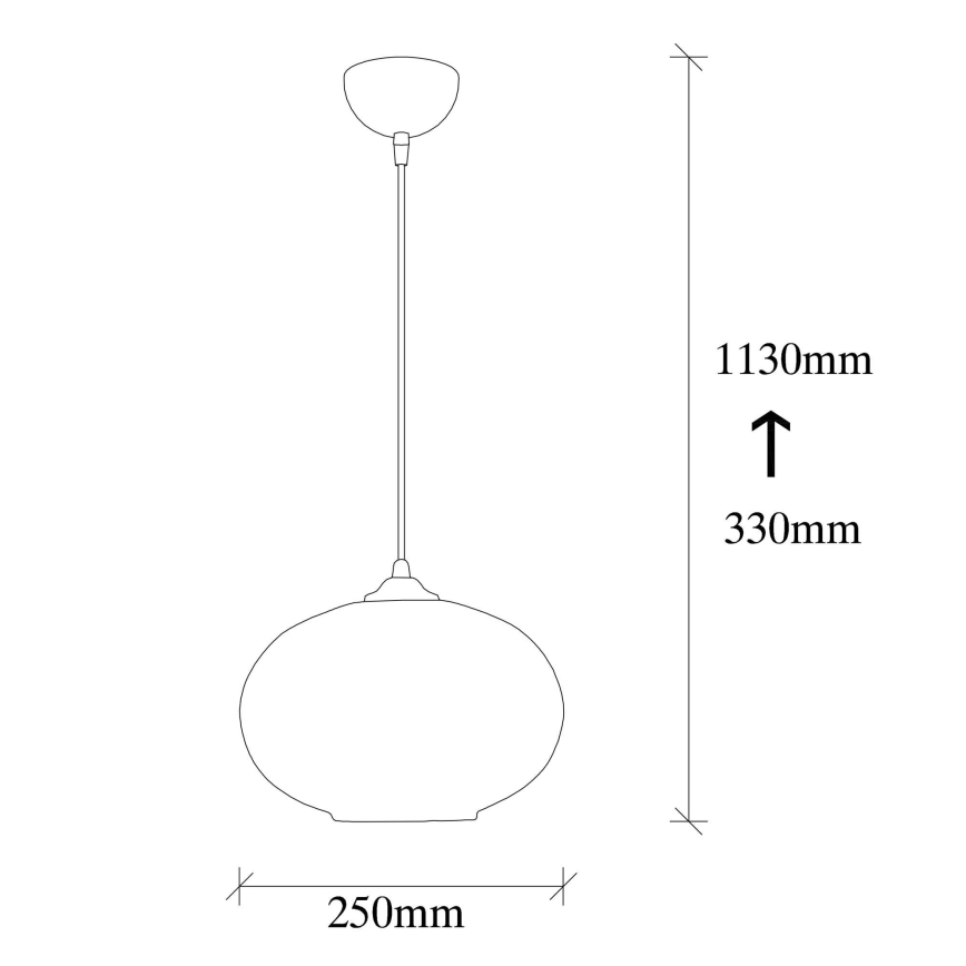 Hanglamp aan een koord CAMINI 1xE27/40W/230V