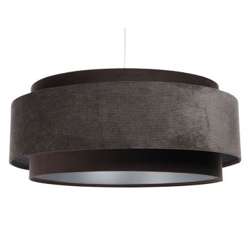 Hanglamp aan een koord DOBLO 1xE27/60W/230V d. 60 cm bruin/zilver