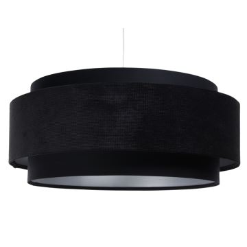 Hanglamp aan een koord DOBLO 1xE27/60W/230V d. 60 cm zwart/zilver