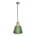 Hanglamp aan een koord FARO 1xE27/40W/230V groen/beuken