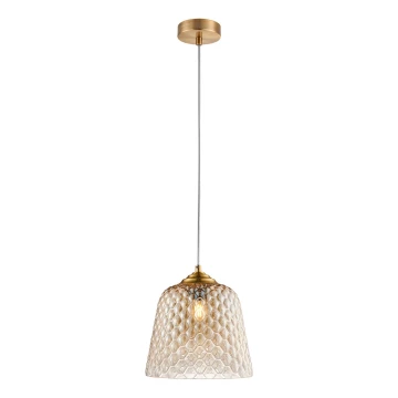 Hanglamp aan een koord FLUID 1xE27/11W/230V beige/gouden