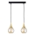 Hanglamp aan een koord LACRIMA HONEY 2xE27/60W/230V