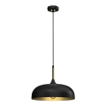 Hanglamp aan een koord LINCOLN 1xE27/60W/230V d. 35 cm zwart