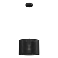 Hanglamp aan een koord LOFT SHADE 1xE27/60W/230V diameter 25 cm zwart