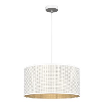 Hanglamp aan een koord LOFT SHADE 1xE27/60W/230V diameter 40 cm wit/gouden