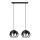 Hanglamp aan een koord MOONLIGHT 2xE27/60W/230V zwart