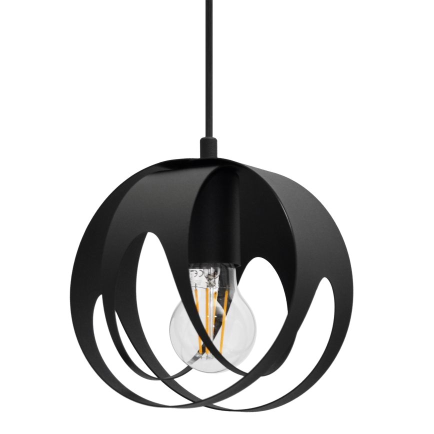 Hanglamp aan een koord MOONLIGHT 2xE27/60W/230V zwart