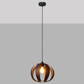 Hanglamp aan een koord NEWTON 1xE27/60W/230V zwart