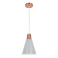 Hanglamp aan een koord SHADE 1xE27/15W/230V koper/grijs