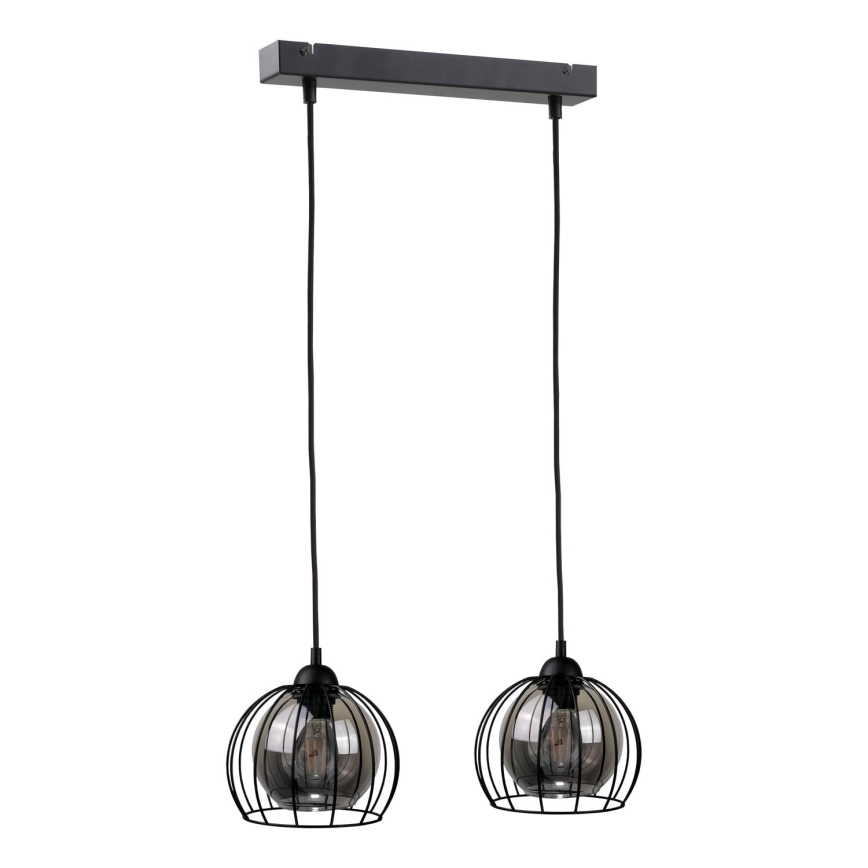 Hanglamp aan een koord SOLO BLACK 2xE27/60W/230V