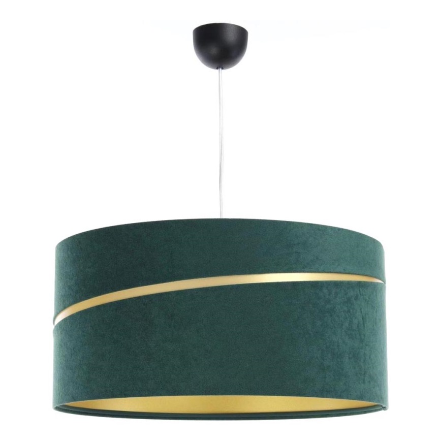 Hanglamp aan een koord SWING 1xE27/60W/230V groen/goud