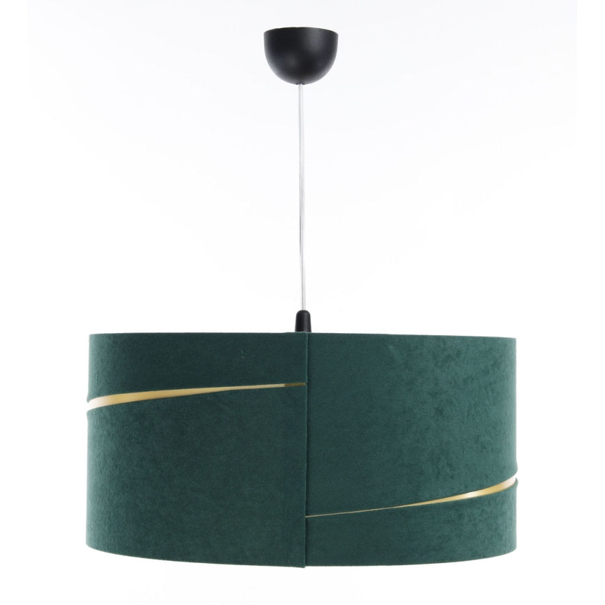 Hanglamp aan een koord SWING 1xE27/60W/230V groen/goud