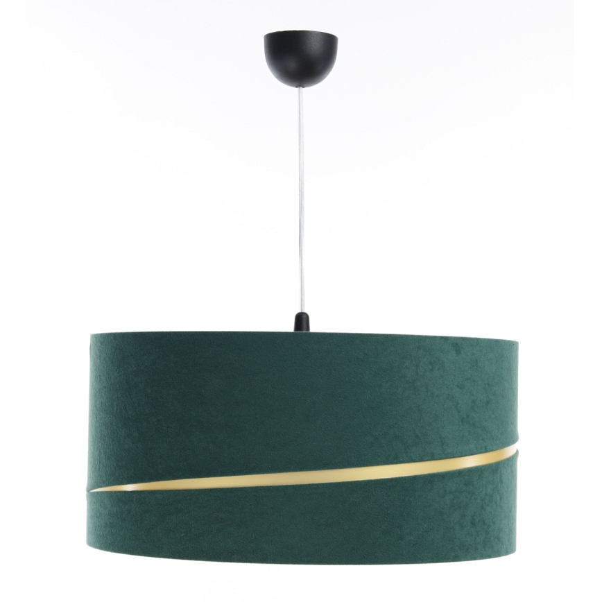 Hanglamp aan een koord SWING 1xE27/60W/230V groen/goud