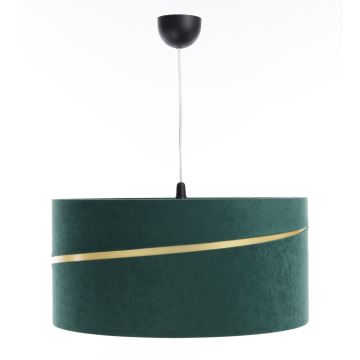 Hanglamp aan een koord SWING 1xE27/60W/230V groen/goud