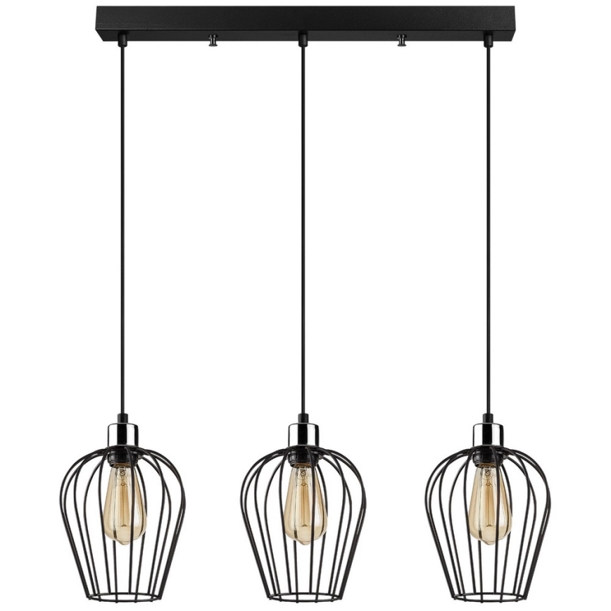 Hanglamp aan een koord TEL 3xE27/100W/230V