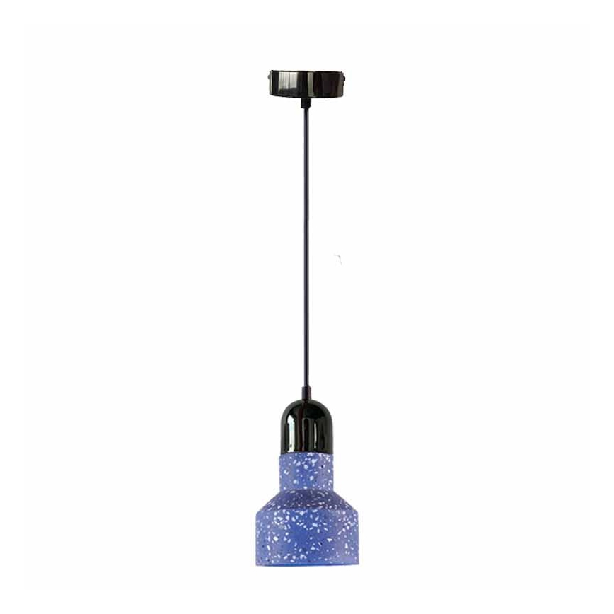 Hanglamp aan een koord TERRAZZO 1xE27/60W/230V diameter 12 cm blauw