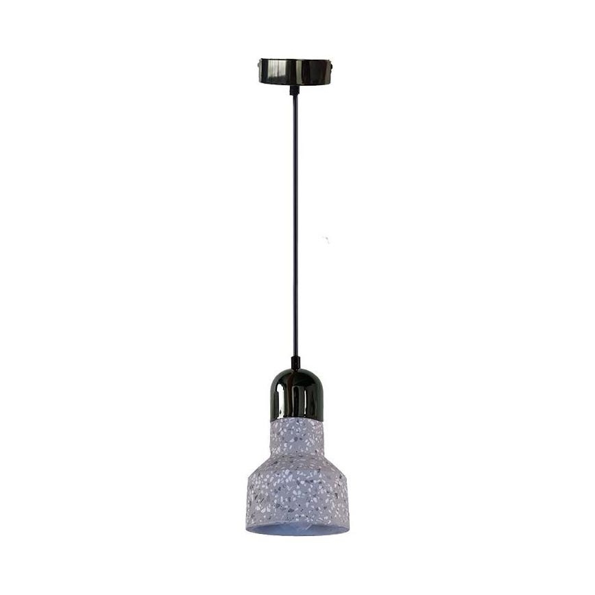 Hanglamp aan een koord TERRAZZO 1xE27/60W/230V diameter 12 cm grijs