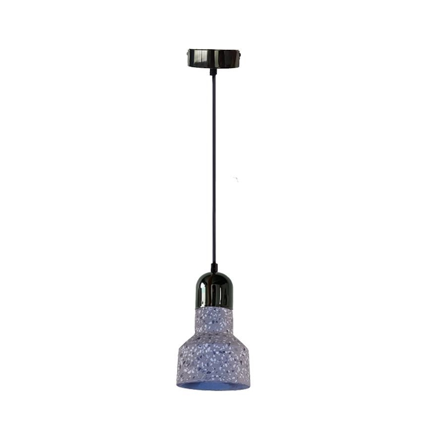 Hanglamp aan een koord TERRAZZO 1xE27/60W/230V diameter 12 cm grijs