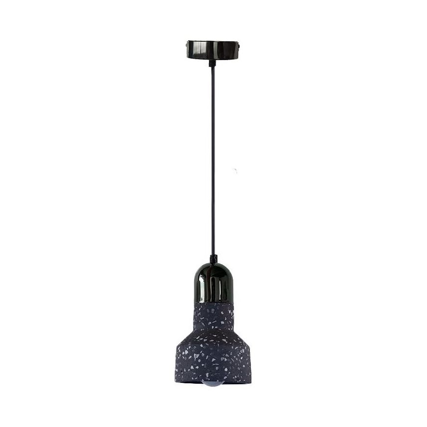 Hanglamp aan een koord TERRAZZO 1xE27/60W/230V diameter 12 cm zwart