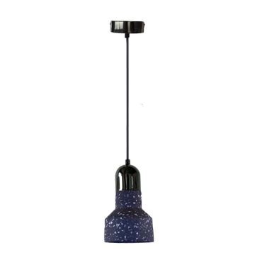 Hanglamp aan een koord TERRAZZO 1xE27/60W/230V diameter 12 cm zwart