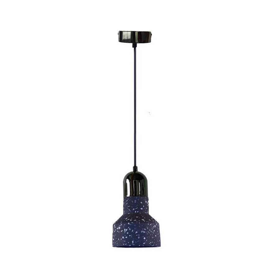 Hanglamp aan een koord TERRAZZO 1xE27/60W/230V diameter 12 cm zwart