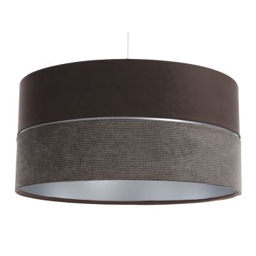 Hanglamp aan een koord TWIST 1xE27/60W/230V bruin/zilver