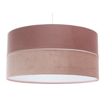 Hanglamp aan een koord TWIST 1xE27/60W/230V roze/wit