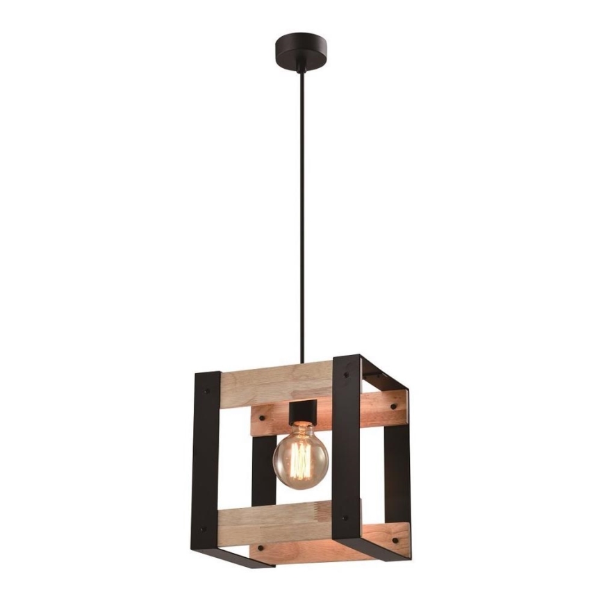 Hanglamp aan een koord VARNA 1xE27/40W/230V hout