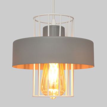 Hanglamp aan een koord VOLTA 2xE27/60W/230V grijs