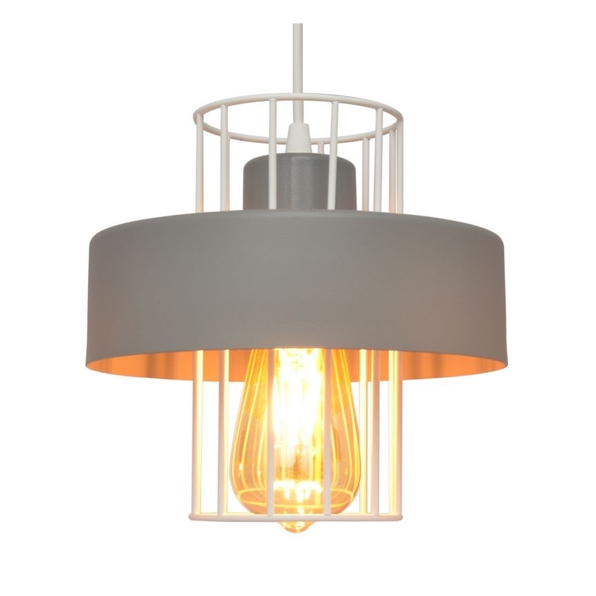 Hanglamp aan een koord VOLTA 2xE27/60W/230V grijs