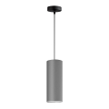Hanglamp aan een koord ZIK 1xE27/40W/230V d. 10 cm grijs