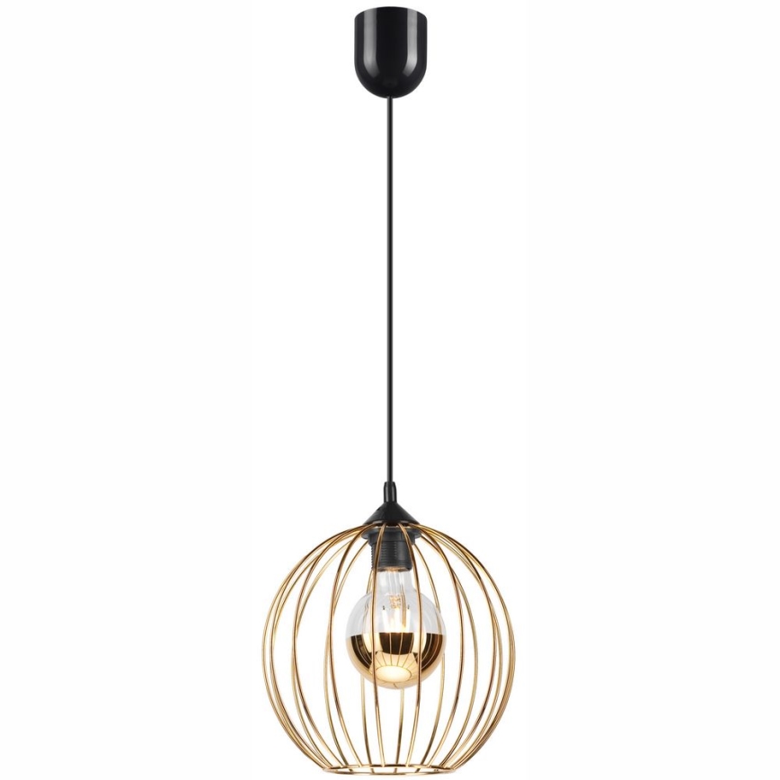 Hanglamp aan een koord ZOYA 1xE27/60W/230V goud