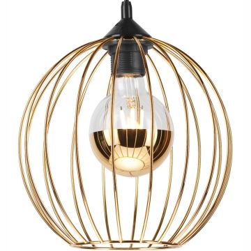 Hanglamp aan een koord ZOYA 1xE27/60W/230V goud