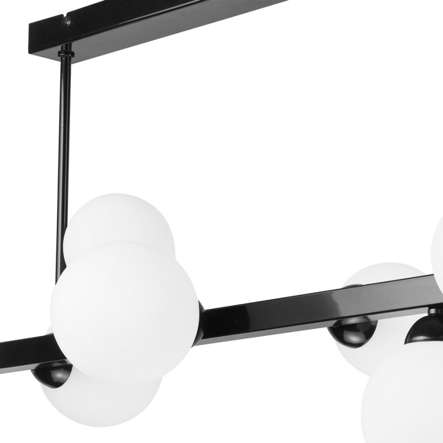 Hanglamp aan een paal ASTRO 8xG9/5W/230V zwart