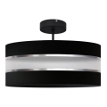 Hanglamp aan een paal HELEN 3xE27/60W/230V zwart/glanzend chroom