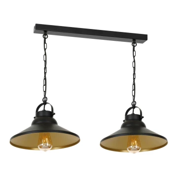 Hanglamp aan ketting IRON 2xE27/60W/230V
