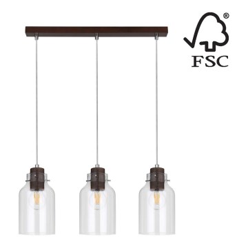 Hanglamp aan koord ALESSANDRO 3xE27/60W/230V - FSC-gecertificeerd