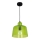 Hanglamp aan koord BELL 1xE27/60W/230V groen