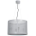 Hanglamp aan koord DRUM 4xE27/60W/230V