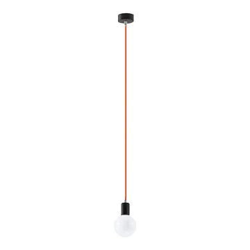 Hanglamp aan koord EDISON 1xE27/60W/230V oranje