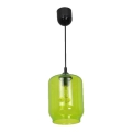 Hanglamp aan koord ELIAS 1xE27/60W/230V groen