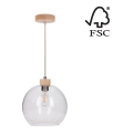 Hanglamp aan koord SVEA 1xE27/60W/230V - FSC-gecertificeerd