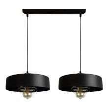 Hanglamp aan koord VEST 2x E27 / 60W / 230V