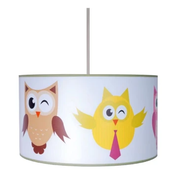 Hanglamp kinderkamer OWLS 1xE27/60W/230V