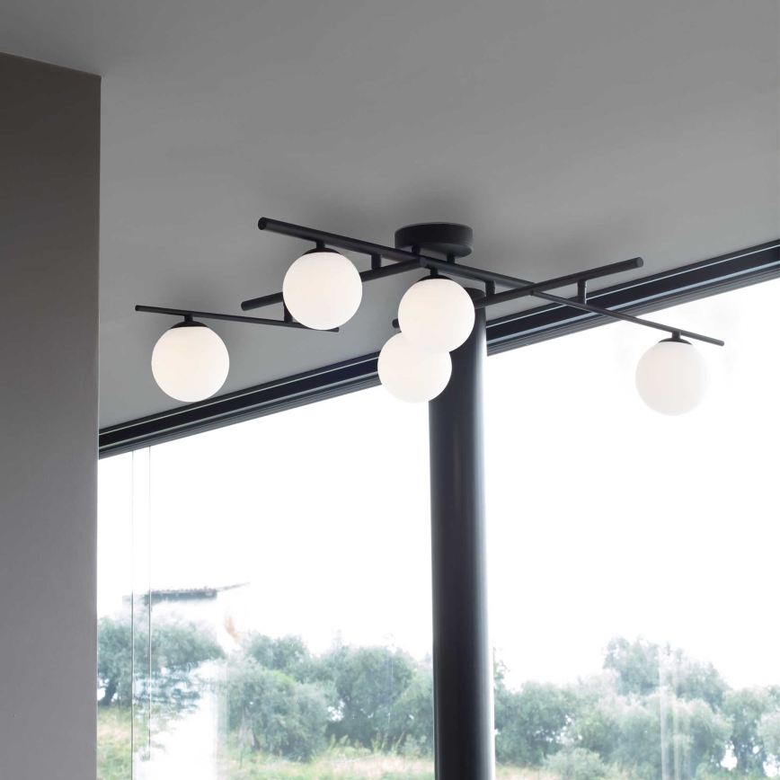 Ideal Lux - LED Bevestigde Hanglamp ATLAS 5xG9/3W/230V zwart