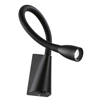 Ideal Lux - LED Flexibel klein lamp GOOSE LED/3W/230V zwart